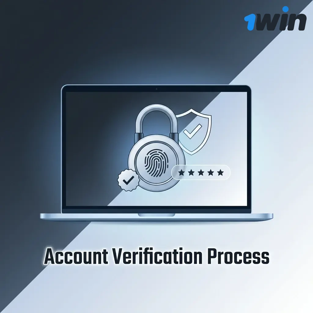 Account verification process showing 5 stages: identity, address, document review, confirmation, and additional checks for secure access.