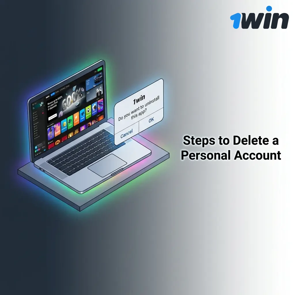 Steps to delete a personal account permanently, including login, account settings, and submitting a deletion request via support.