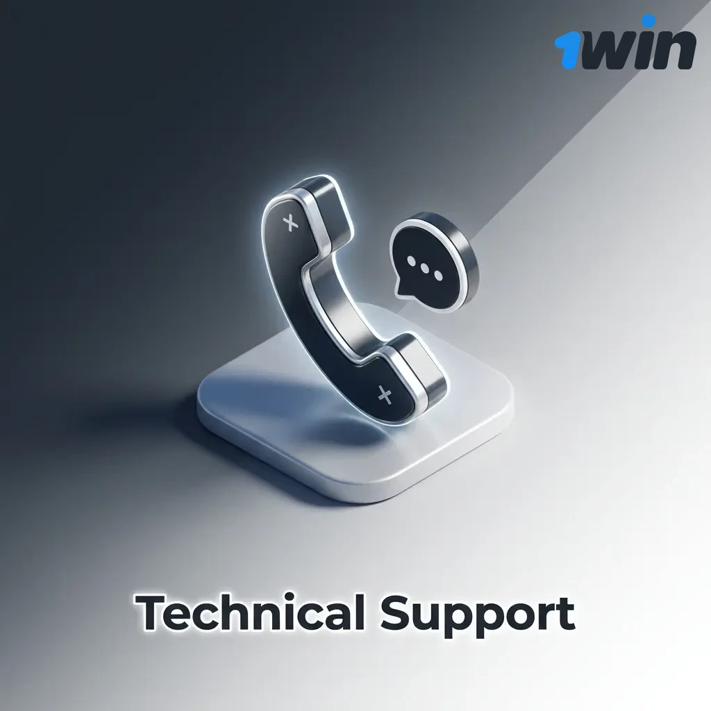Technical support team helping users resolve login, payment, and game issues on 1Win platform, available 24/7
