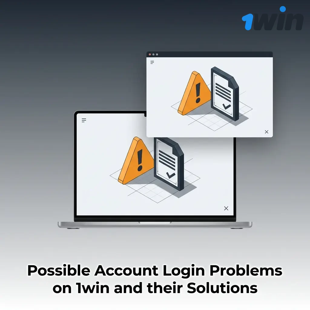 1win login problems and solutions table covering password reset, blocked accounts, and 2FA issues